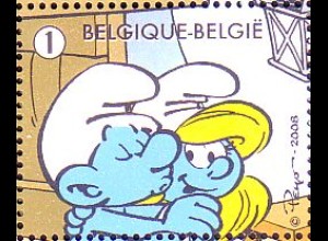 Belgien Mi.Nr. 3856 50 Jahre Comic-Figuren Die Schlümpfe (1)