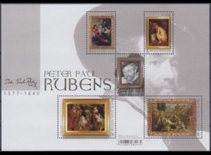 Belgien MiNr. Block 223 Peter Paul Rubens, Gemäldedetails