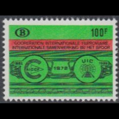 Belgien Eisenbahnpaketmarken Nr. 346 Int.Eisenbahnverband, Fahrgestell (100)