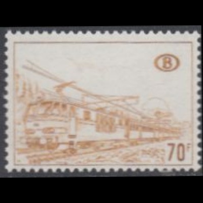 Belgien Eisenbahnpaketmarken Nr. 347zx Elektrolokomotive Type 160 (70)