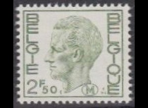 Belgien Militärpostmarken Nr. 4 König Baudouin, "M" im Oval (2,50)