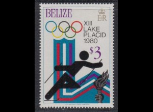 Belize Mi.Nr. 448A Olympische Winterspiele Lake Placid 1980, Skilanglauf (3)