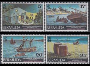Bermuda-Inseln Mi.Nr. 318-21 200J.Pulververschwörung von St. George (4 Werte)