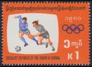 Birma Mi.Nr. 280 Olymp. Sommerspiele 1980, Fußball (1)