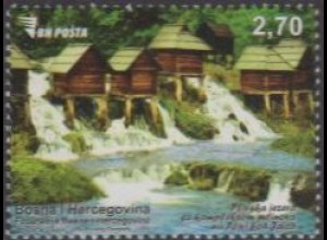 Bosnien-Herz. MiNr. 702 Freim. Wassermühlen zwischen Pliva-Seen (2,70)