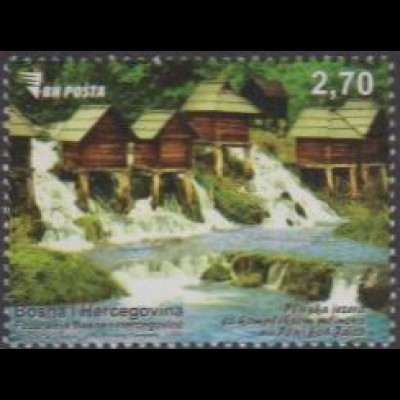 Bosnien-Herz. MiNr. 702 Freim. Wassermühlen zwischen Pliva-Seen (2,70)