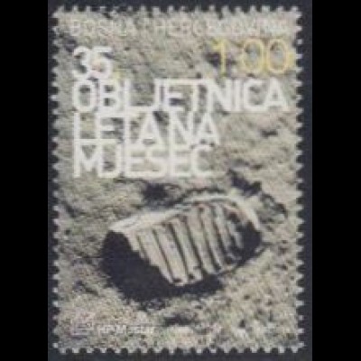Bosnien-Herz.Kroat. Mi.Nr. 134 1.bemannte Mondlandung, Fußabdruck (1,00)
