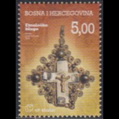 Bosnien-Herz.Kroat. Mi.Nr. 185 Volkskunst, Kruzifixanhänger (5,00)