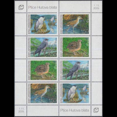 Bosnien-Herz.Kroat. Mi.Nr. Klbg.275-78 Brutvögel i.Sumpfgebiet Hutovo blato