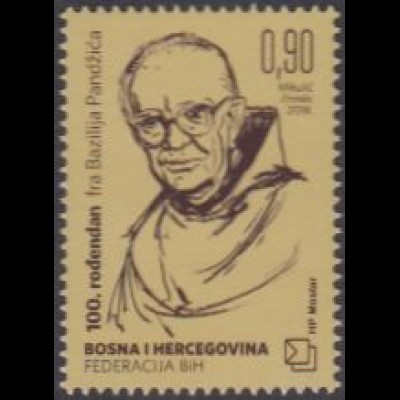 Bosnien-Herz.Kroat. MiNr. 477 Bazilije Pandzic, Priester, Historiker (0,90)