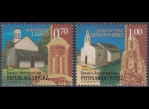 Bosnien-Herz.Serb. Mi.Nr. 388-89 Klöster Liplje und Dobricevo (2 Werte)