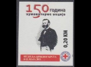 Bosnien-Herz.Serb.Zwangszuschlagsm.Mi.Nr. 32B Rotes Kreuz, Henri Dunant (0,20)