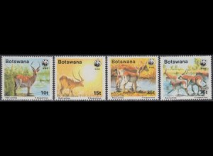 Botswana Mi.Nr. 431-34 Weltweiter Naturschutz, Roter Litschi (4 Werte)