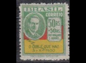Brasilien Mi.Nr. 340 Revolutionsführer Oswaldo Aranha (50+50)