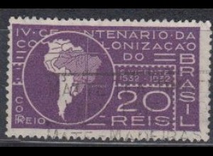 Brasilien Mi.Nr. 371 Kolonisierung Brasiliens, Landkarte Südamerikas (20)