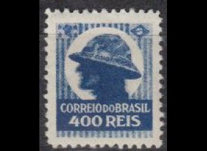 Brasilien Mi.Nr. 379 Freim. Post der Aufständischen, Soldatenkopf (400)