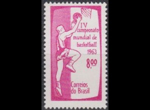 Brasilien Mi.Nr. 1034 Basketball-WM Rio de Janeiro (8,00)