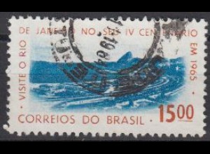 Brasilien Mi.Nr. 1060 400J. Rio, Guanabara-Bucht und Zuckerhut (15,00)