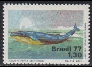 Brasilien Mi.Nr. 1597 Naturschutz, Blauwal (1,30)