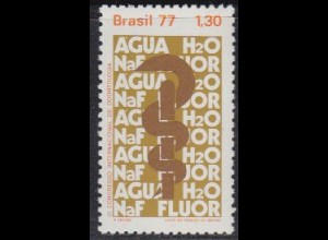 Brasilien Mi.Nr. 1607 Int. Zahnheilkundekongress, Äskulapstab (1,30)