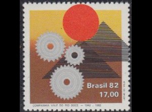 Brasilien Mi.Nr. 1899 Staatl. Bergbauges. CVRD, Zahnräder, Sonne, Halden (17,00)