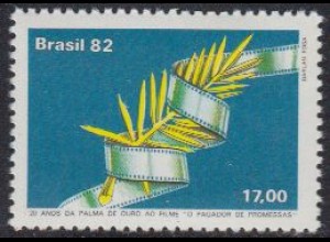 Brasilien Mi.Nr. 1904 Goldene Palme an den Film O pagador de promessas (17,00)