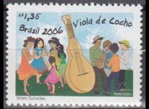 Brasilien Mi.Nr. 3450 Tanzmusikinstrument Viola de cocho, Tänze (1,35)