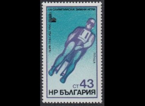 Bulgarien Mi.Nr. 2827 Olymp. Winterspiele Lake Placid 1980, Rodeln (43)