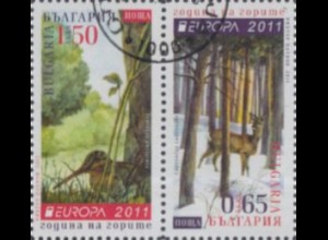 Bulgarien Mi.Nr. Zdr.4992+91 Europa 11, Der Wald (waager.Paar)