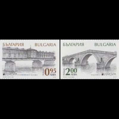 Bulgarien MiNr. 5362-63 Europa 18, Brücken (2 Werte)