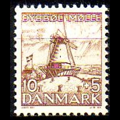 Dänemark Mi.Nr. 235 Hansen-Erinnerungsfonds, Dybbol-Mühle (10+10)