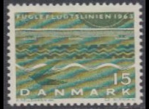 Dänemark Mi.Nr. 413x Vogelfluglinie, Eisenbahnschiene, Vogel (15)