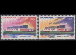 Dänemark Mi.Nr. 545-46 NORDEN, Haus des Nordens Reykjavík (2 Werte)