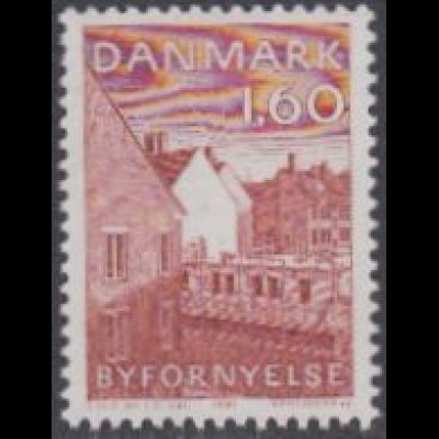 Dänemark Mi.Nr. 738 Denkmalschutzkampagne, Riegensgade-Viertel Kopenhagen (1.60)