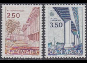 Dänemark Mi.Nr. 781-82 Europa 83, Werke menschlichen Geistes (2 Werte)