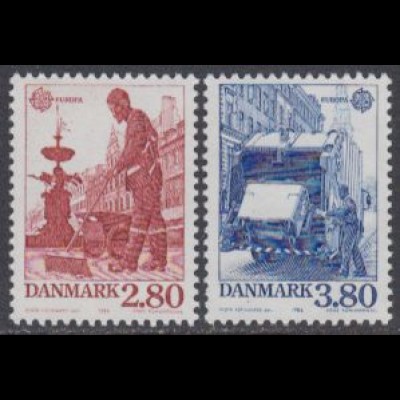 Dänemark Mi.Nr. 882-83 Europa 86, Natur- und Umweltschutz (2 Werte)