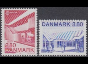 Dänemark Mi.Nr. 895-96 Europa 87, Moderne Architektur (2 Werte)