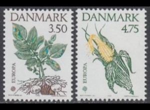 Dänemark Mi.Nr. 1025-26 Europa 92, 500.J.tag Entdeckung Amerikas (2 Werte)
