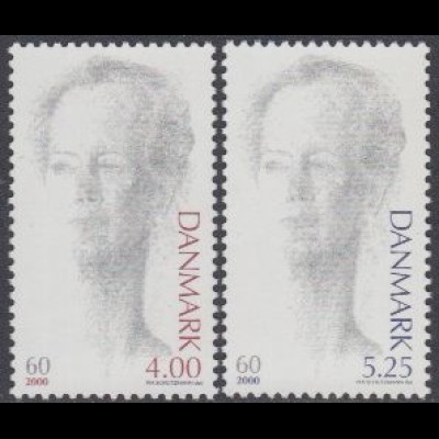 Dänemark Mi.Nr. 1238-39 60.Geb. Königin Margrethe II (2 Werte)