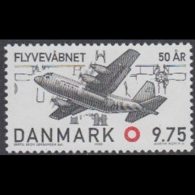 Dänemark Mi.Nr. 1259 50Jahre Luftwaffe, Lockheed C 130 Herkules (9.75)