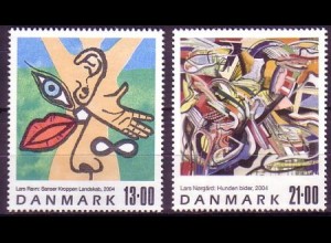 Dänemark Mi.Nr. 1381-82 Zeitgenössische Kunst (2 Werte)