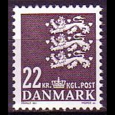 Dänemark Mi.Nr. 1389 Freim. Kleines Reichswappen (22)