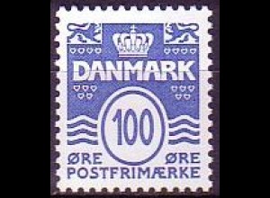 Dänemark Mi.Nr. 1414 Freim. Wellenlinien mit 18 Herzchen (100)