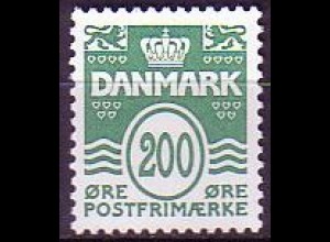 Dänemark Mi.Nr. 1415 Freim. Wellenlinien mit 18 Herzchen (200)