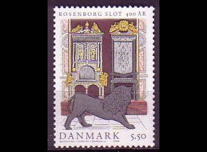Dänemark Mi.Nr. 1429 Schloß Rosenborg, Throne, silberner Löwe (5,50)