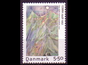 Dänemark Mi.Nr. 1447 Gemälde Nächtliche Landschaft von Else Alfelt (5,50)
