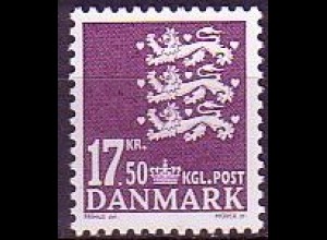 Dänemark Mi.Nr. 1453 Freim. Kleines Reichswappen (17,50)