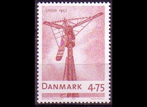 Dänemark Mi.Nr. 1455 Windenergieanlage Gedser 1957 (4,75)
