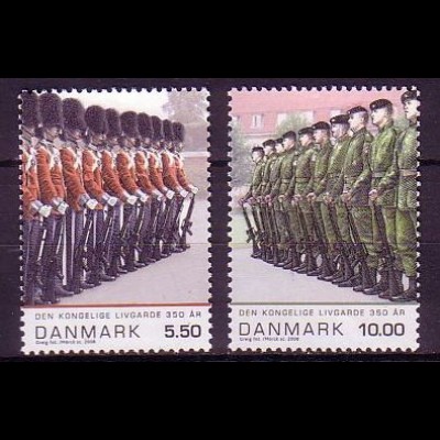 Dänemark Mi.Nr. 1493-94 Königliche Leibgarde (2 Werte)