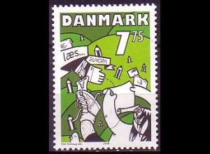 Dänemark Mi.Nr. 1502 Europa 2008, Der Brief, Postbote übergibt Brief (7,75)